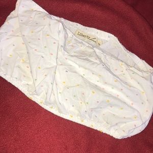 white color polka dot crop top piece😍😍😍